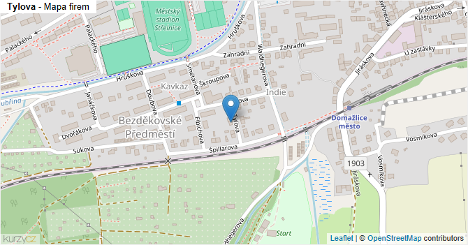 Tylova - mapa firem