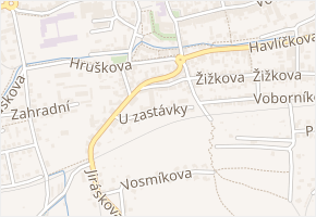 U zastávky v obci Domažlice - mapa ulice