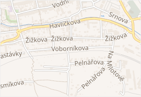 Voborníkova v obci Domažlice - mapa ulice