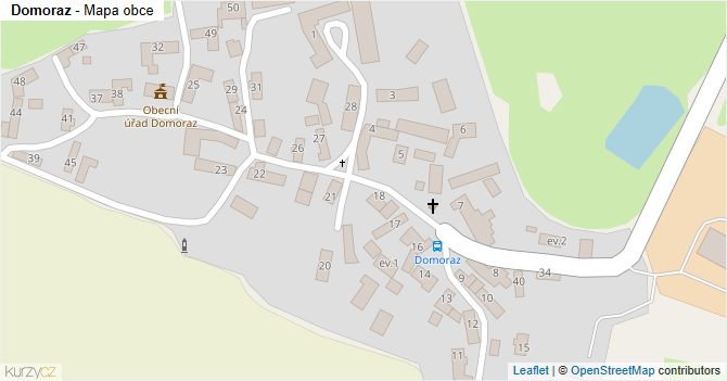 Domoraz - mapa obce