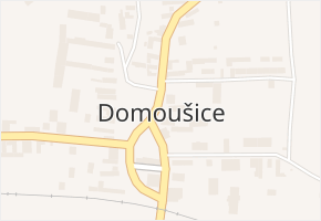 Domoušice v obci Domoušice - mapa části obce