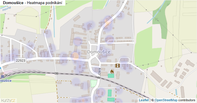 Domoušice - mapa podnikání