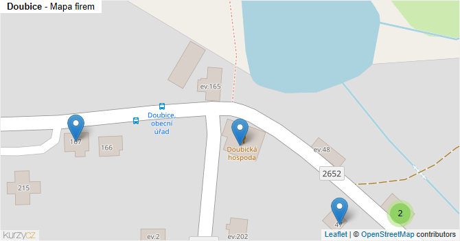 Doubice - mapa firem