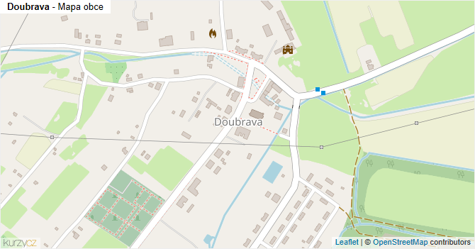 Doubrava - mapa obce