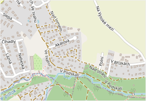 Borová v obci Doubravčice - mapa ulice