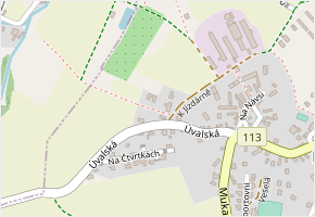 K Bušinci v obci Doubravčice - mapa ulice