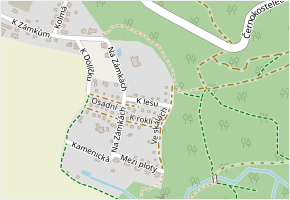 K lesu v obci Doubravčice - mapa ulice