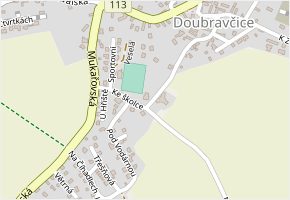 Ke školce v obci Doubravčice - mapa ulice