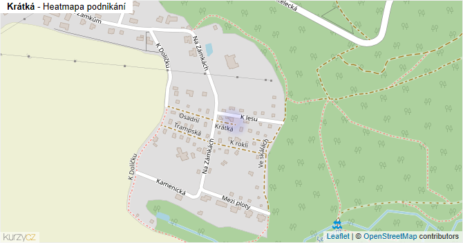Krátká - mapa podnikání