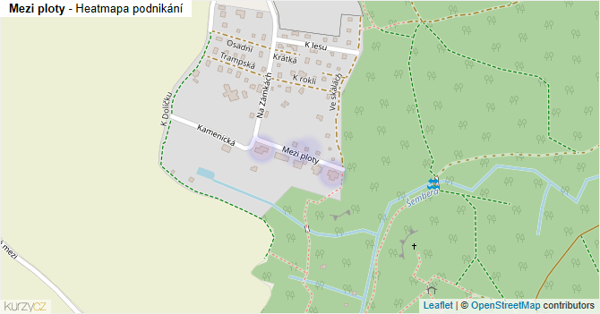 Mezi ploty - mapa podnikání