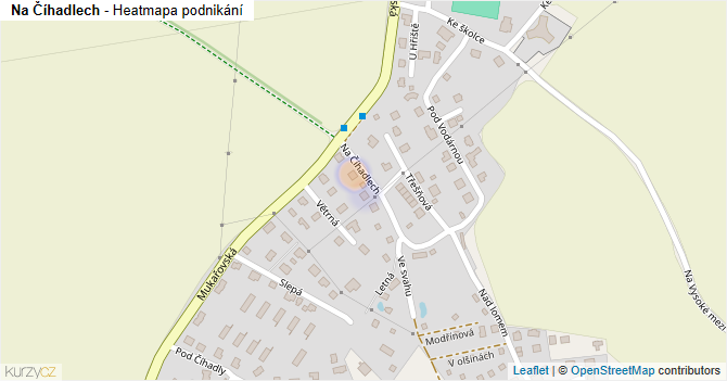Na Číhadlech - mapa podnikání