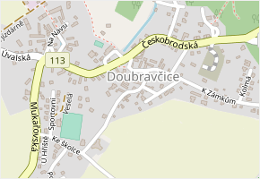 Na Močidlech v obci Doubravčice - mapa ulice