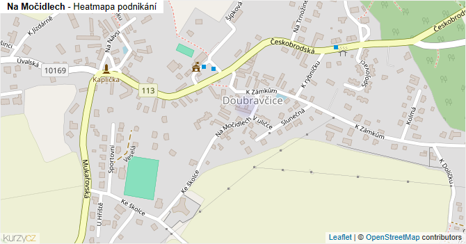 Na Močidlech - mapa podnikání