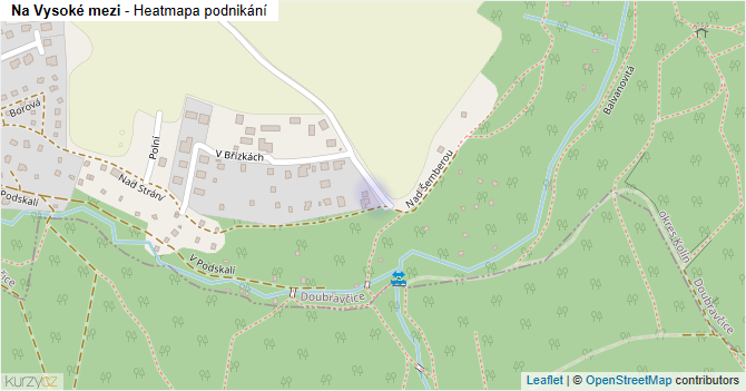 Na Vysoké mezi - mapa podnikání