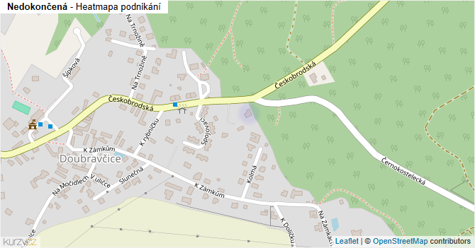 Nedokončená - mapa podnikání