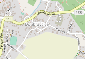 Slunečná v obci Doubravčice - mapa ulice