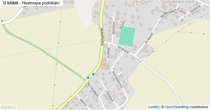 U hřiště - mapa podnikání