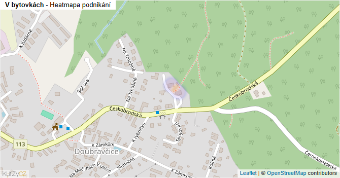 V bytovkách - mapa podnikání