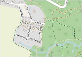 Ve skálách v obci Doubravčice - mapa ulice