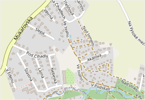 Ve svahu v obci Doubravčice - mapa ulice