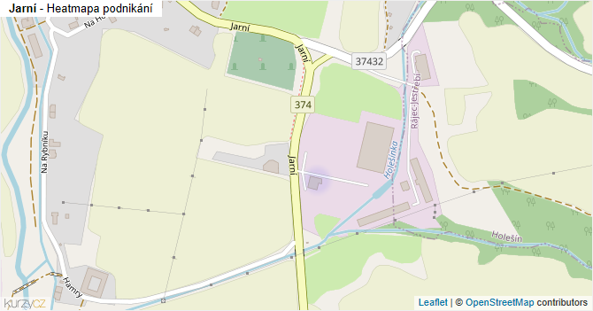 Jarní - mapa podnikání