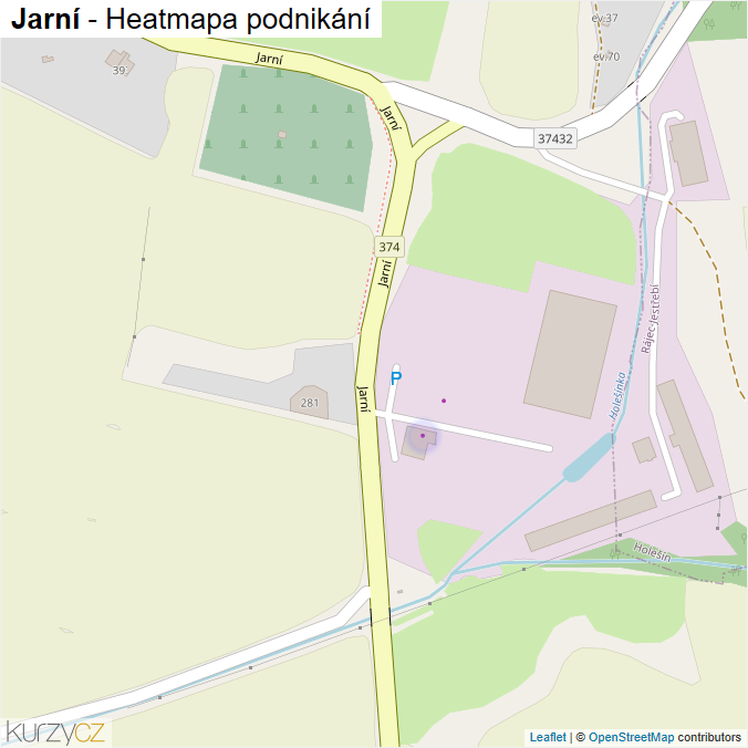 Mapa Jarní - Firmy v ulici.