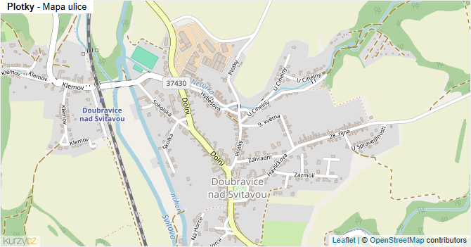 Plotky - mapa ulice