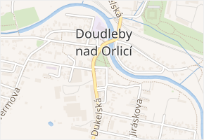 U Parku v obci Doudleby nad Orlicí - mapa ulice