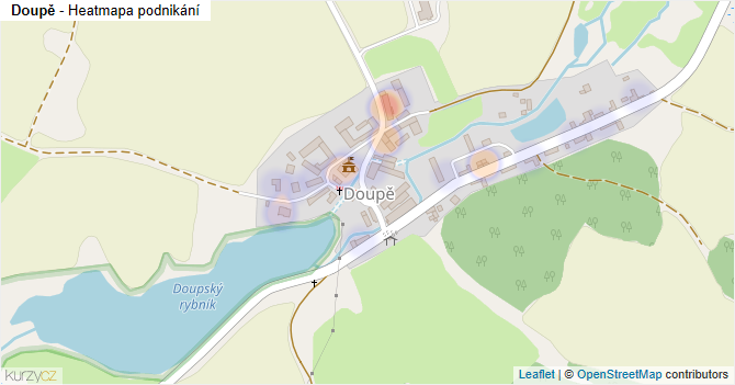 Doupě - mapa podnikání