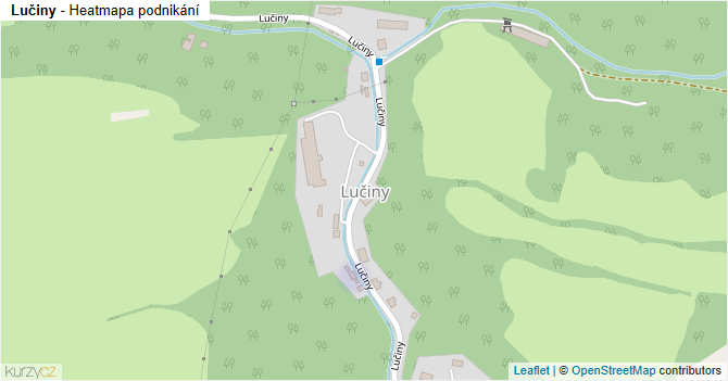 Lučiny - mapa podnikání