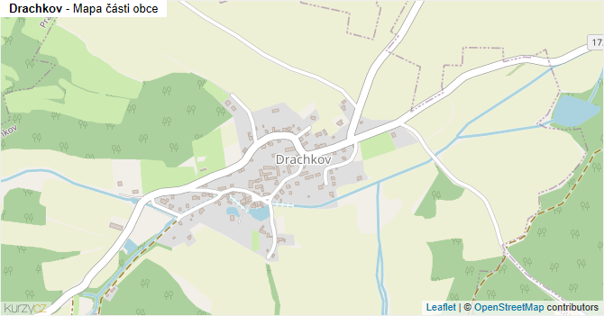 Drachkov - mapa části obce