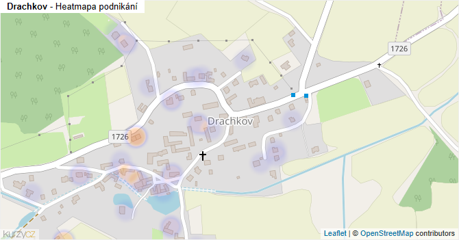 Drachkov - mapa podnikání