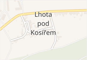 Lhota pod Kosířem v obci Drahanovice - mapa části obce