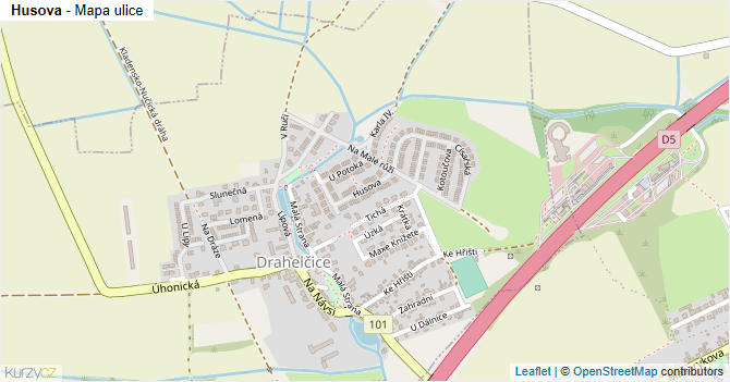 Husova - mapa ulice