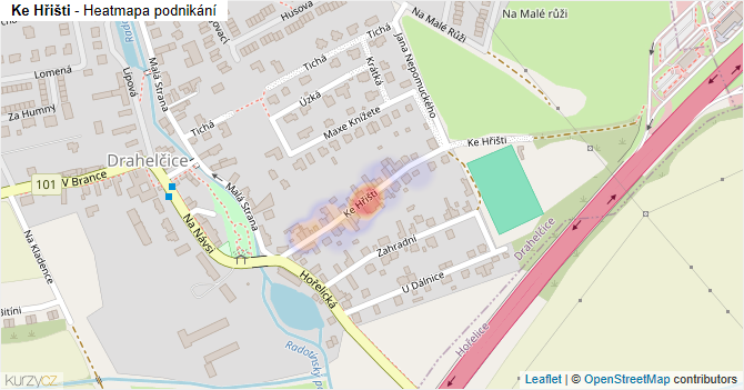 Ke Hřišti - mapa podnikání