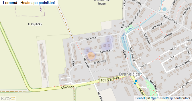 Lomená - mapa podnikání