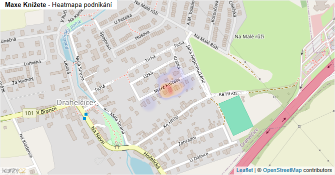 Maxe Knížete - mapa podnikání