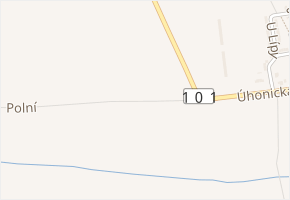Polní v obci Drahelčice - mapa ulice