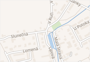 Slunečná v obci Drahelčice - mapa ulice