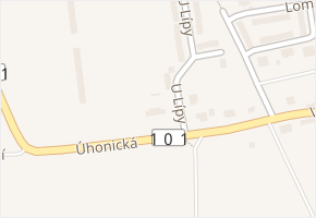 Úhonická v obci Drahelčice - mapa ulice