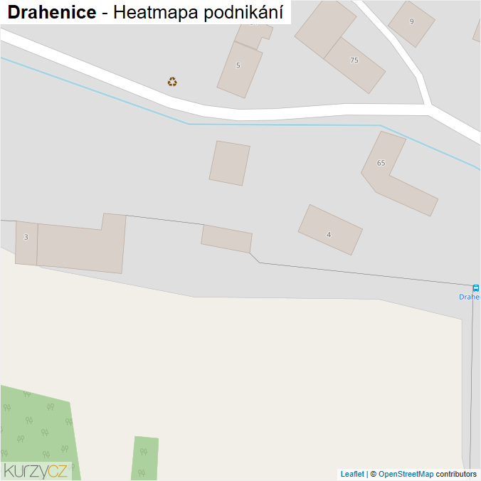 Mapa Drahenice - Firmy v obci.