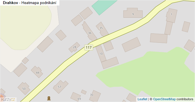 Drahkov - mapa podnikání