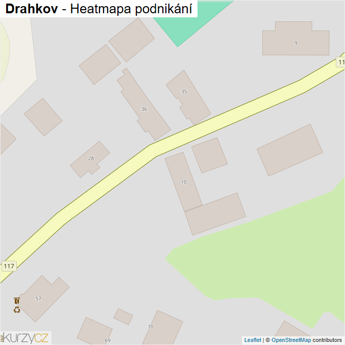Mapa Drahkov - Firmy v obci.