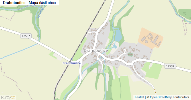 Drahobudice - mapa části obce