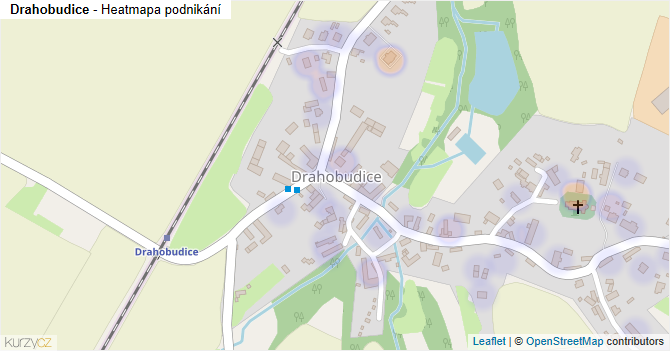 Drahobudice - mapa podnikání