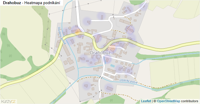 Drahobuz - mapa podnikání