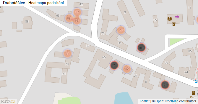 Drahotěšice - mapa podnikání