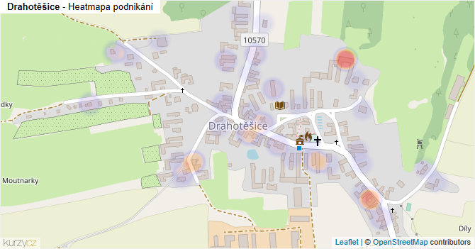 Drahotěšice - mapa podnikání