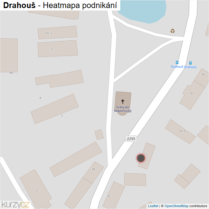 Mapa Drahouš - Firmy v obci.
