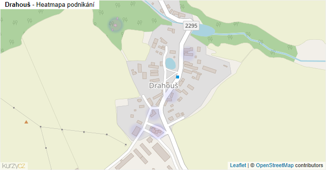 Drahouš - mapa podnikání